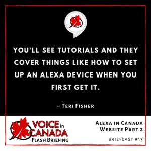 Alexa in Canada Website Part 2