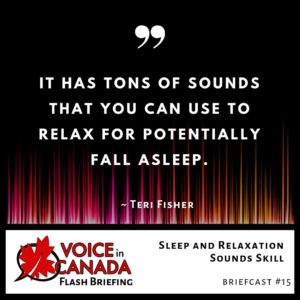 Sleep and Relaxation Sounds Skill