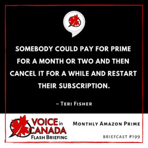 Monthly Amazon Prime