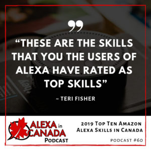 2019 Top Ten Amazon Alexa Skills in Canada