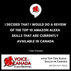2019 Top Ten Alexa Skills in Canada