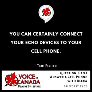 Question Can I Answer a Cell Phone with Alexa