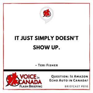 Question: Is Amazon Echo Auto in Canada?