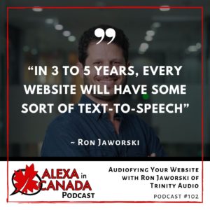 Audiofying Your Website with Ron Jaworski of Trinity Audio