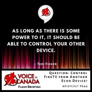 Question: Control FireTV from Another Echo Device?