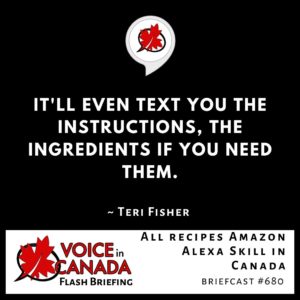 All recipes Amazon Alexa Skill in Canada