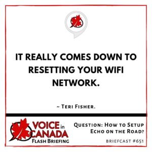 Question: How to Setup Echo on the Road?