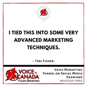 Voice Marketing Funnel on Social Media Examiner