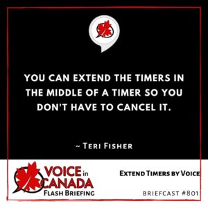 Extend Timers by Voice