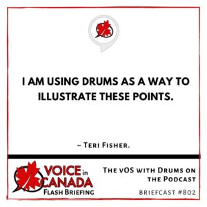 The vOS with Drums on the Podcast