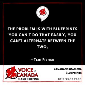 Canada vs US Alexa Blueprints