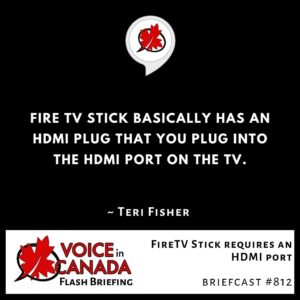 FireTV Stick requires an HDMI port