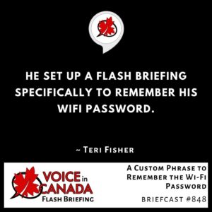 A Custom Phrase to Remember the Wi-Fi Password