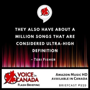Amazon Music HD available in Canada