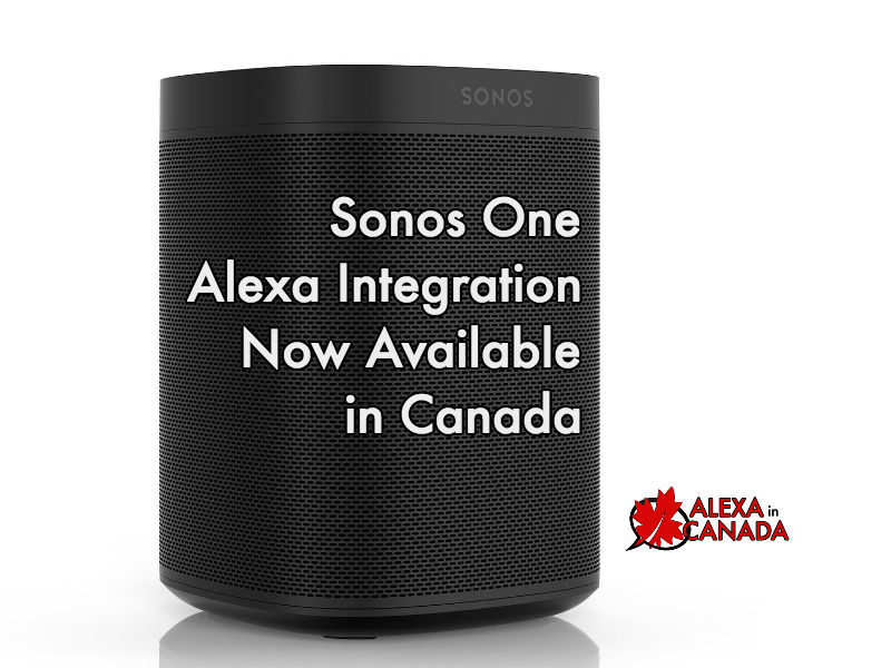 Sonos One Alexa Canada