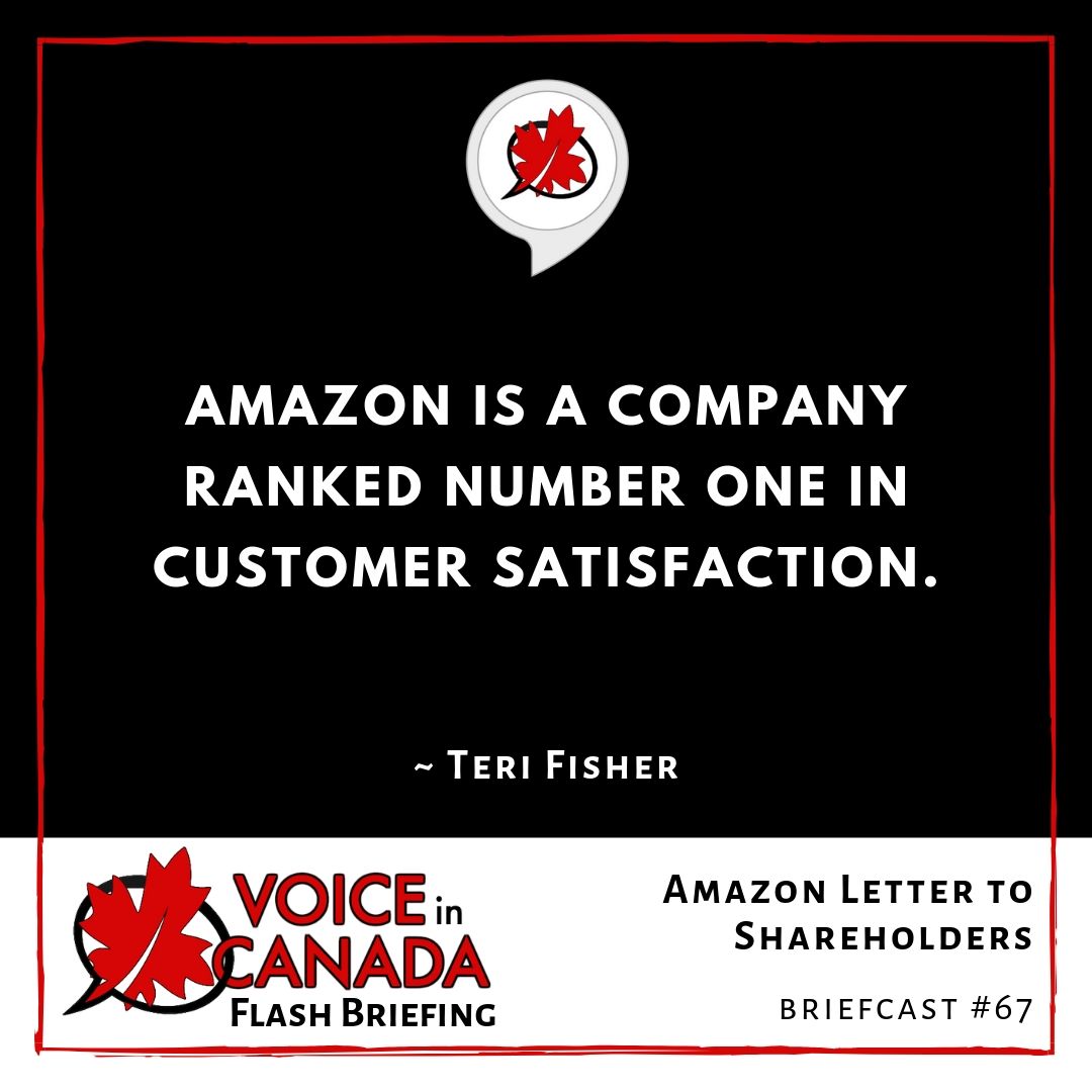 Amazon Letter to Shareholders Voice in Canada