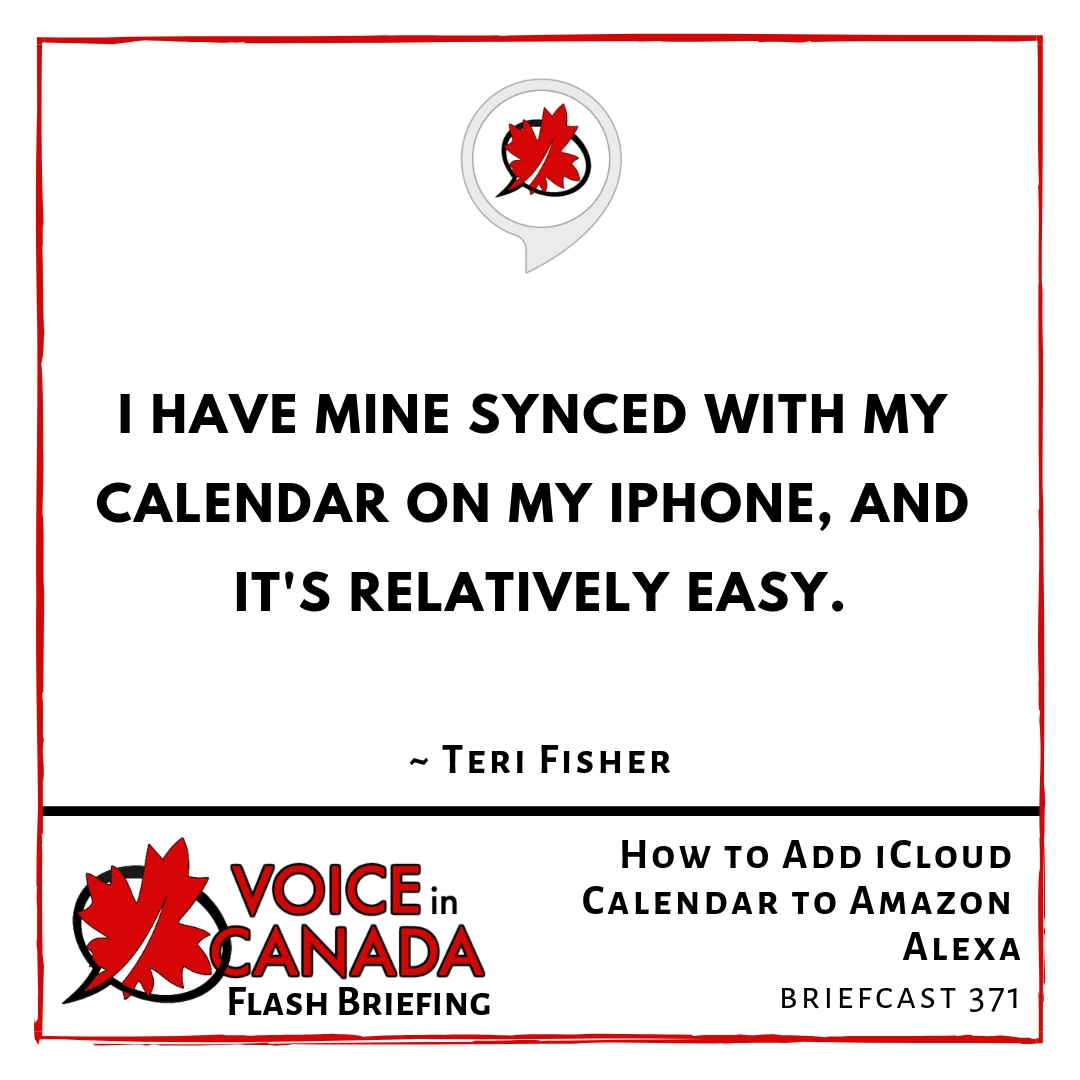 How to Add iCloud Calendar to Amazon Alexa Voice in Canada