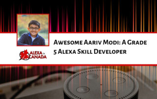 Awesome Aariv Modi: A Grade 5 Alexa Skill Developer