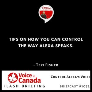 Control Alexa's Voice