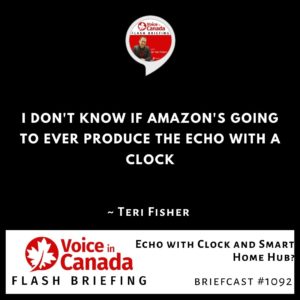 Echo with Clock and Smart Home Hub