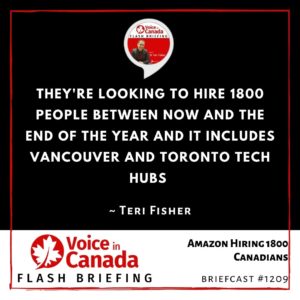 Amazon Hiring 1800 Canadians