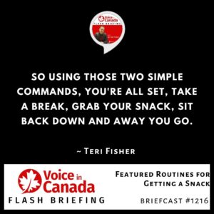 Featured Routines for Getting a Snack