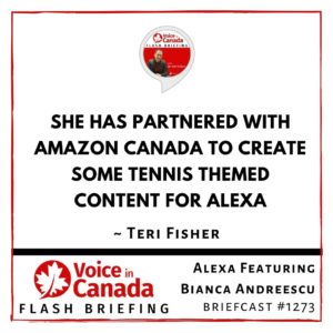 Tennis Themed Content for Alexa From Bianca Andreescu