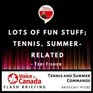 Tennis and Summer Commands