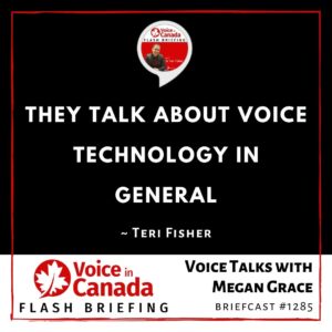 Voice Talks with Megan Grace talking about voice technology