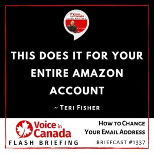 Email Address Change in Amazon Alexa