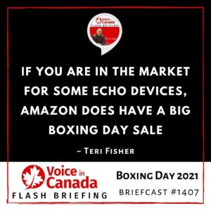 Boxing Day Sale on Amazon Echo Devices