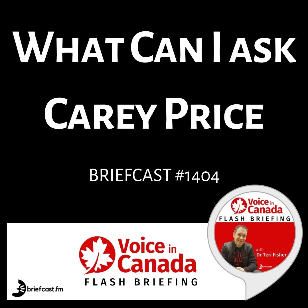 Carey Price Will Answer Your Questions Via Alexa
