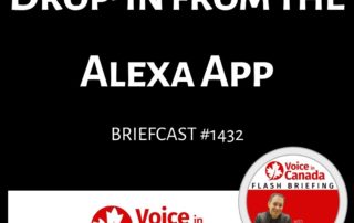 Drop in From the Alexa App