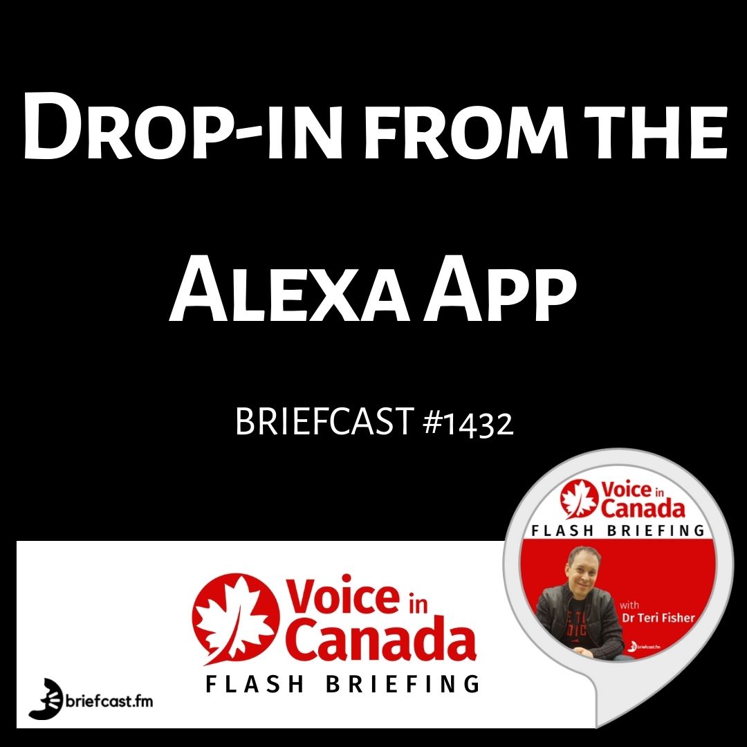 Drop in From the Alexa App