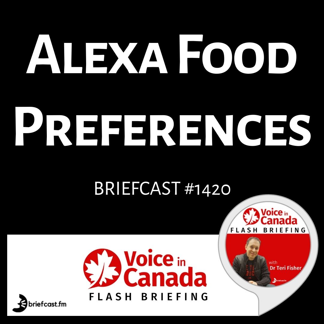 Food Preferences on Alexa to Get Personalized Recipe Ideas